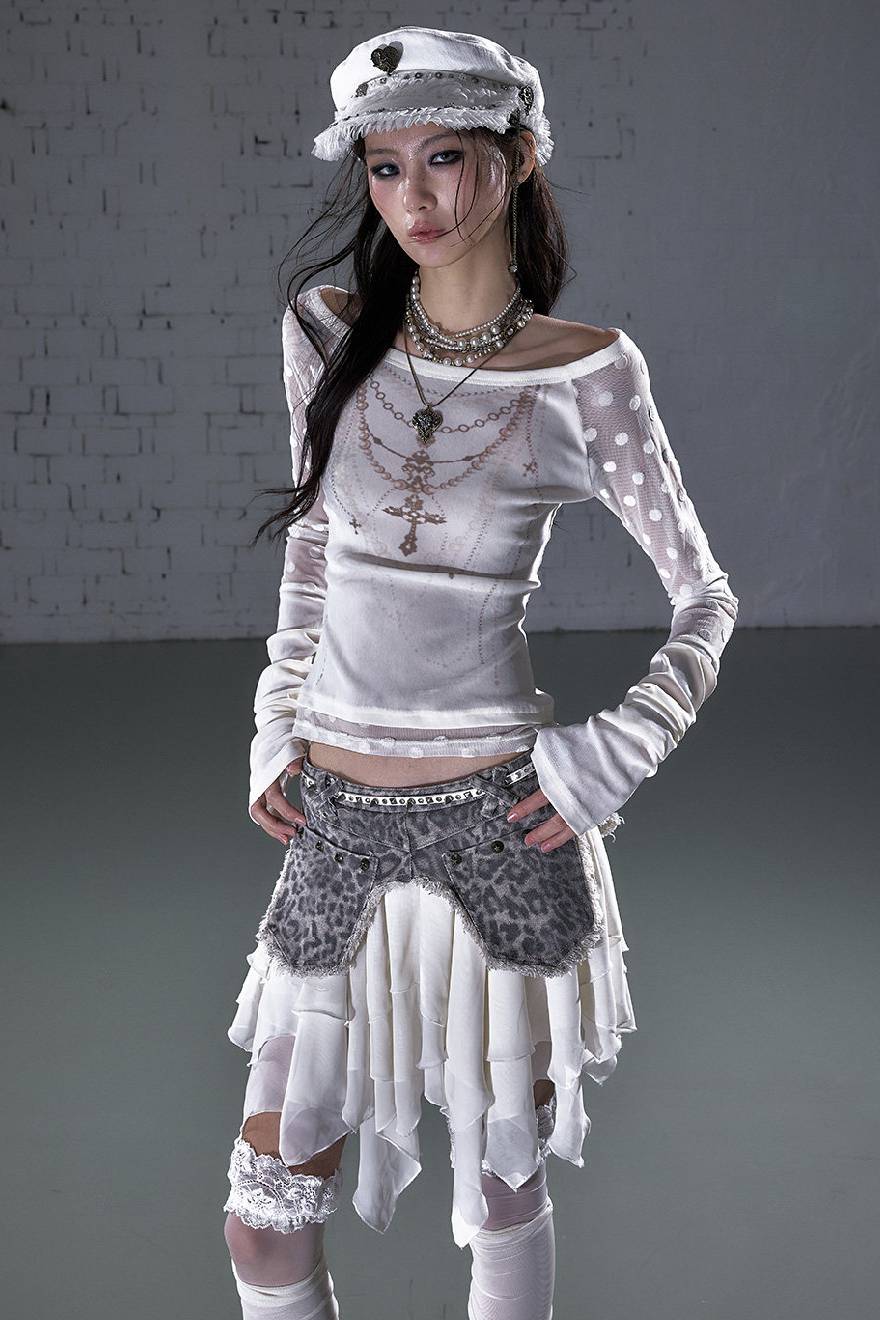 Layered Relic Mini Skirt