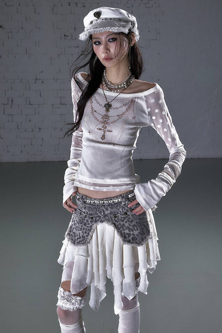 Layered Relic Mini Skirt
