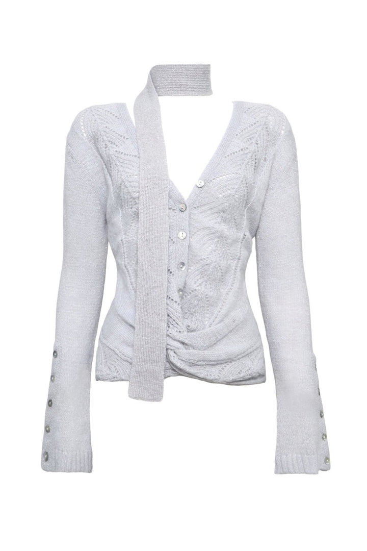 Elara V-Neck Knit Sweater