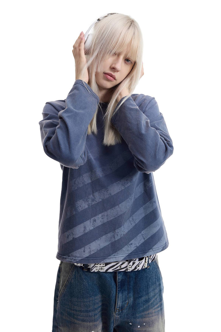 Distressed Raglan Longsleeve