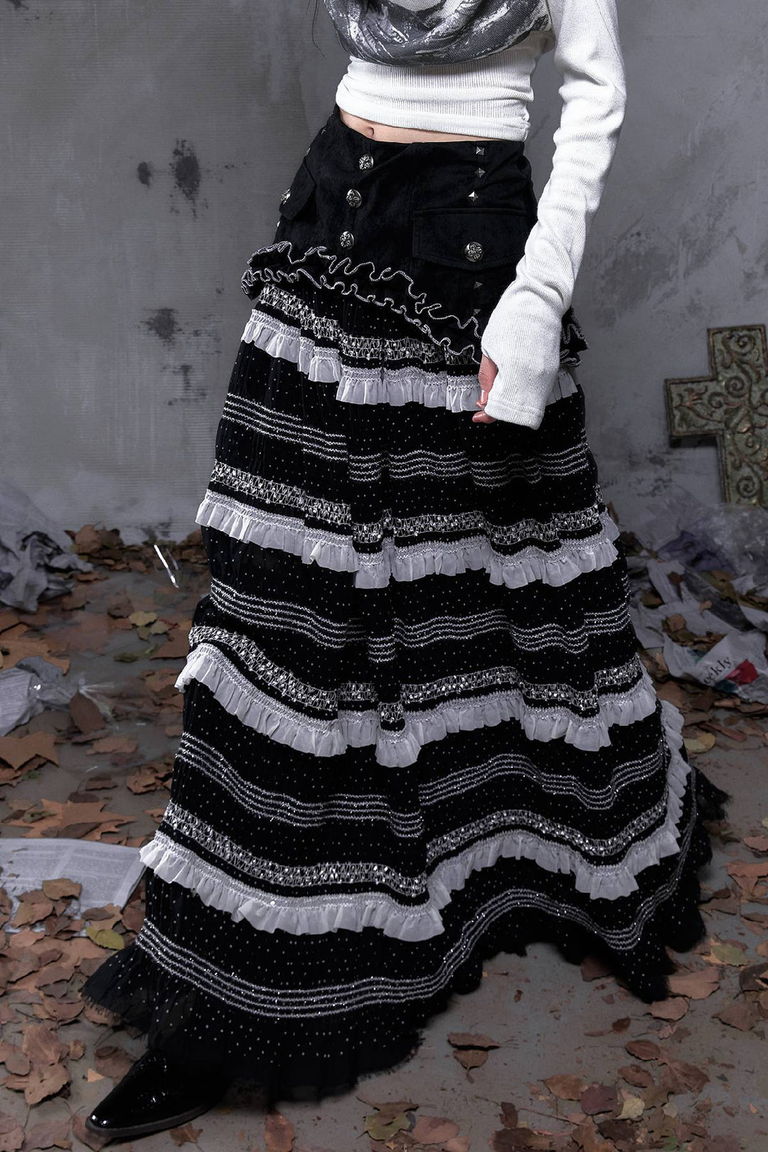 Victorian Layered Maxi Skirt