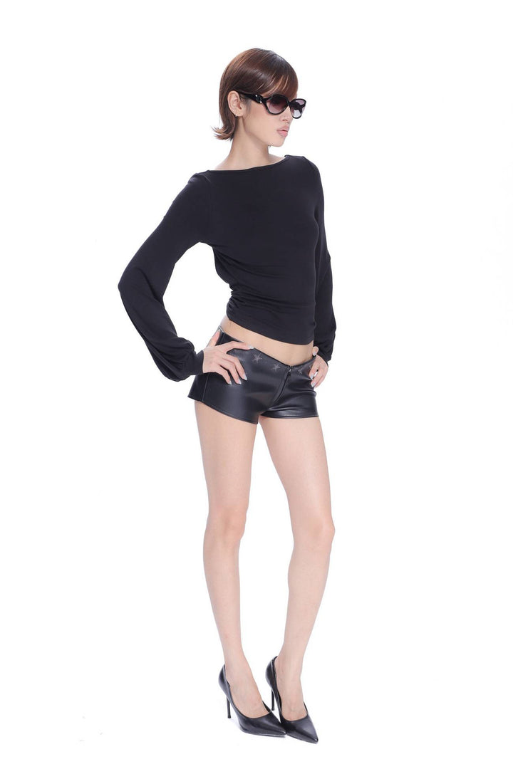 Open Back Draped Top