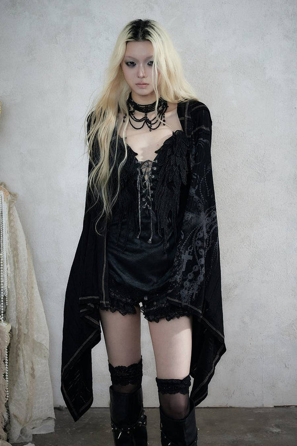 Asymmetric Hooded Long Cardigan