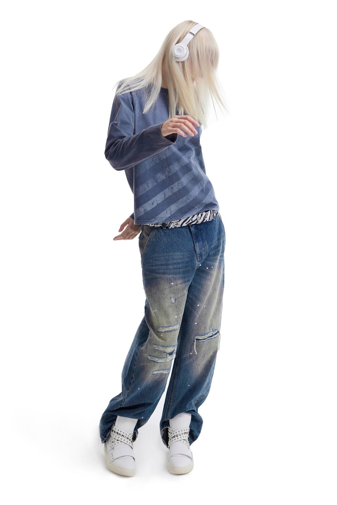 Distressed Raglan Longsleeve