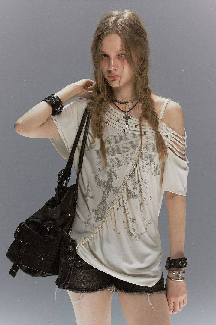 Grunge Drape Graphic Tee