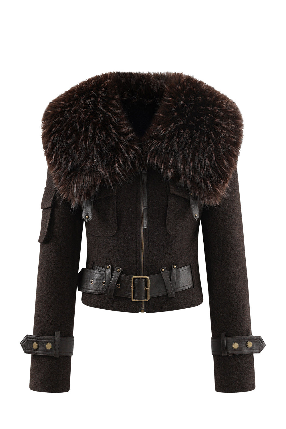 Carmen Wool Fur Coat