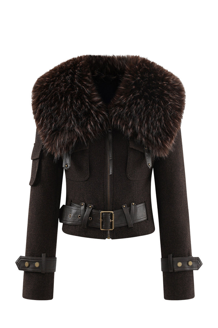 Carmen Wool Fur Coat