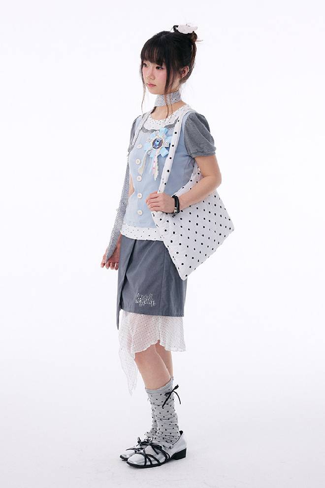 Puff Sleeve Dot Top
