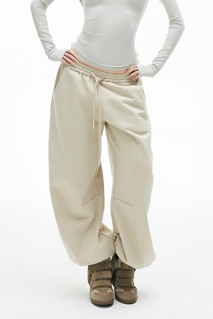 Khaki Curve Sweatpants
