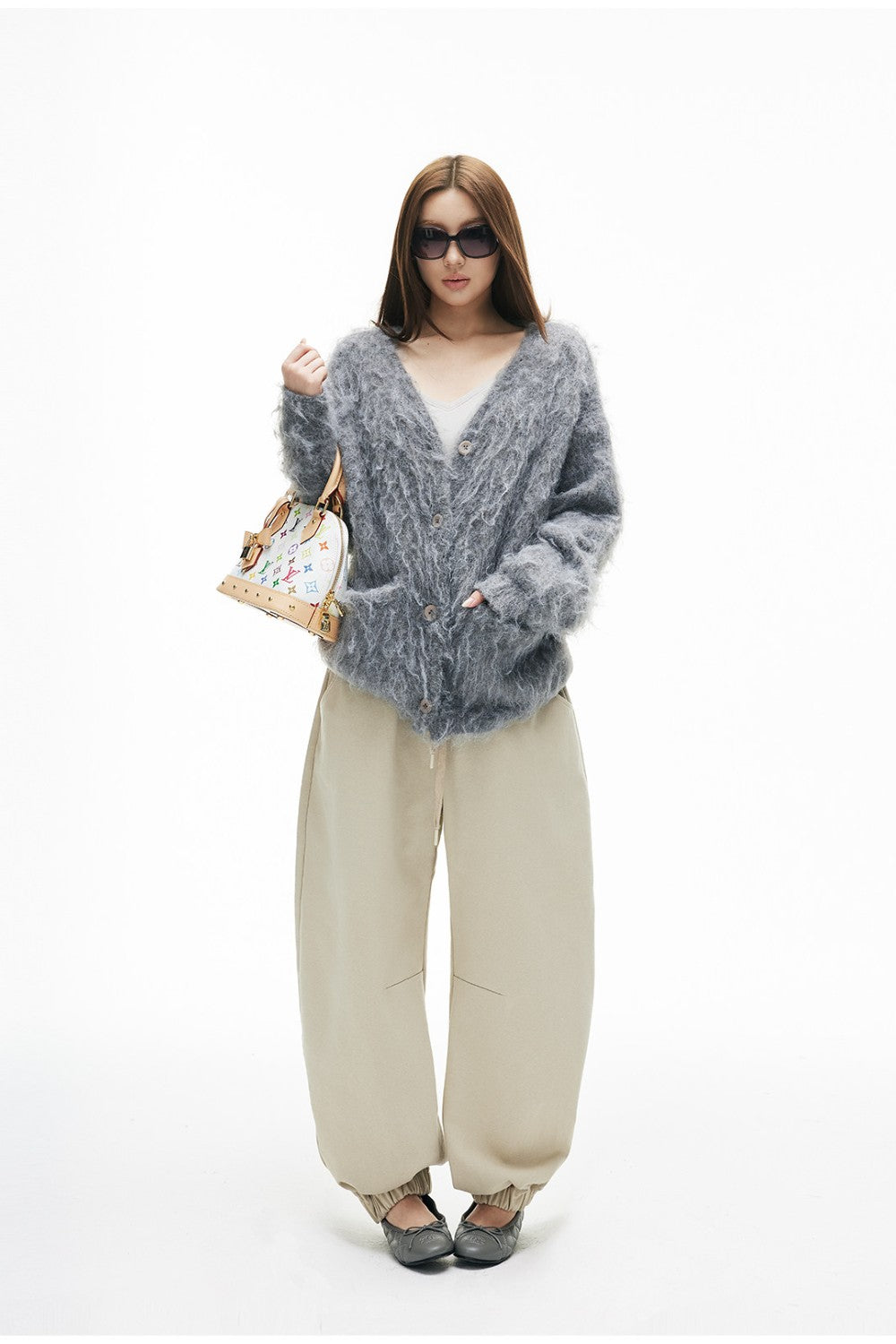 Khaki Curve Sweatpants