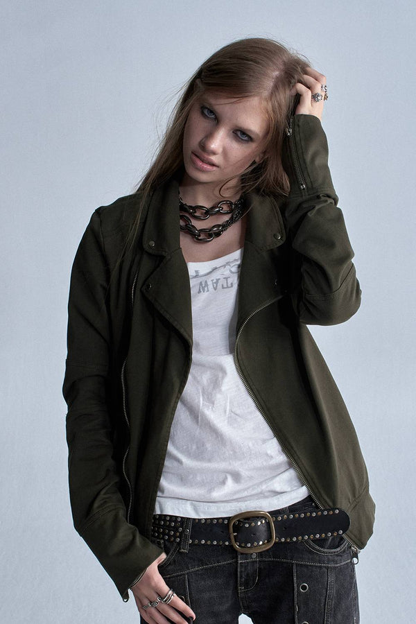 Utility Zip Moto Jacket