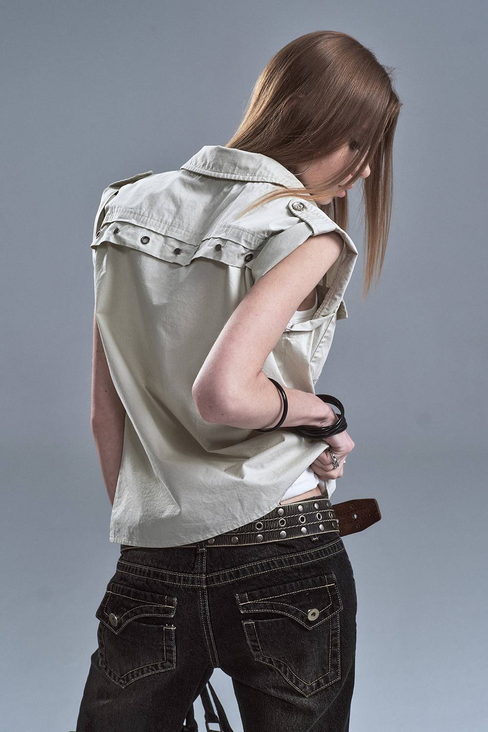 Sleeveless Utility Shirt