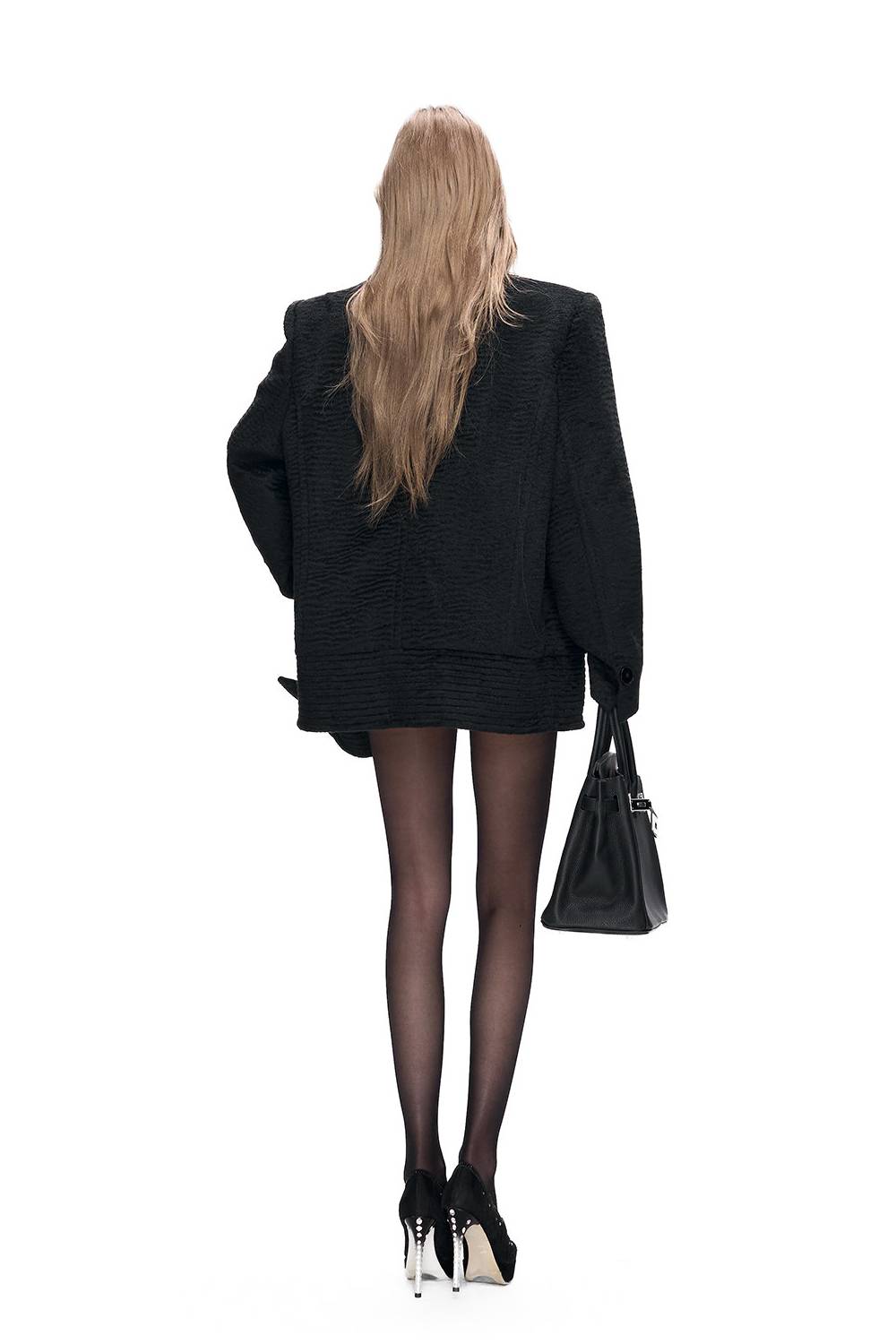 Sculpted Stand Collar Jacket