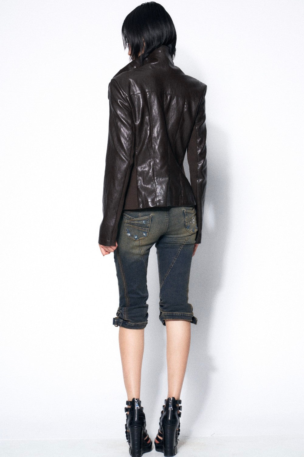 Rumi Wrap Leather Jacket