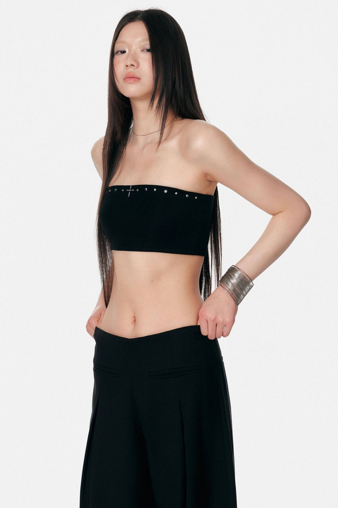 Studded Bandeau Top