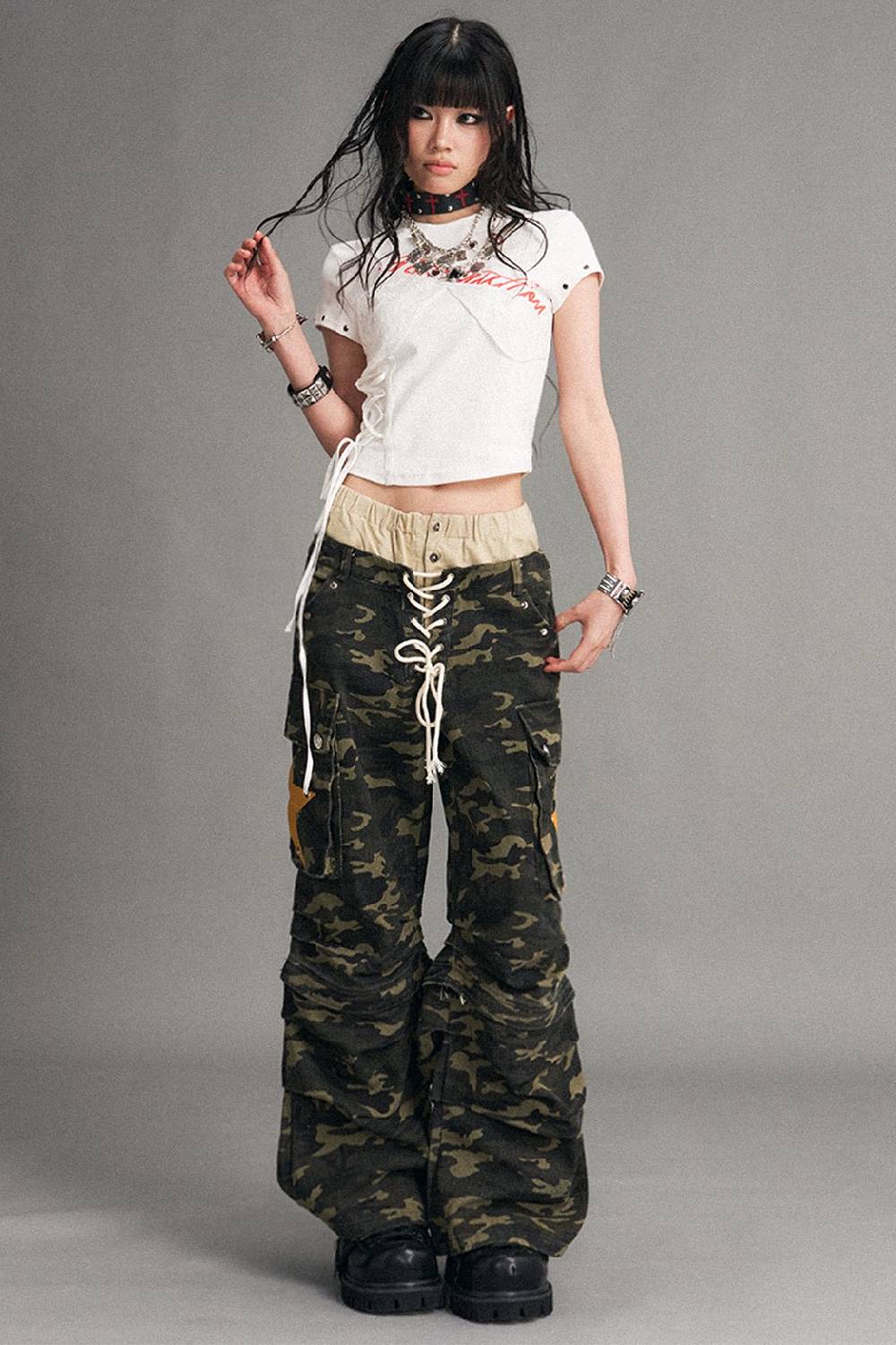 Detachable Camo Cargo Pants