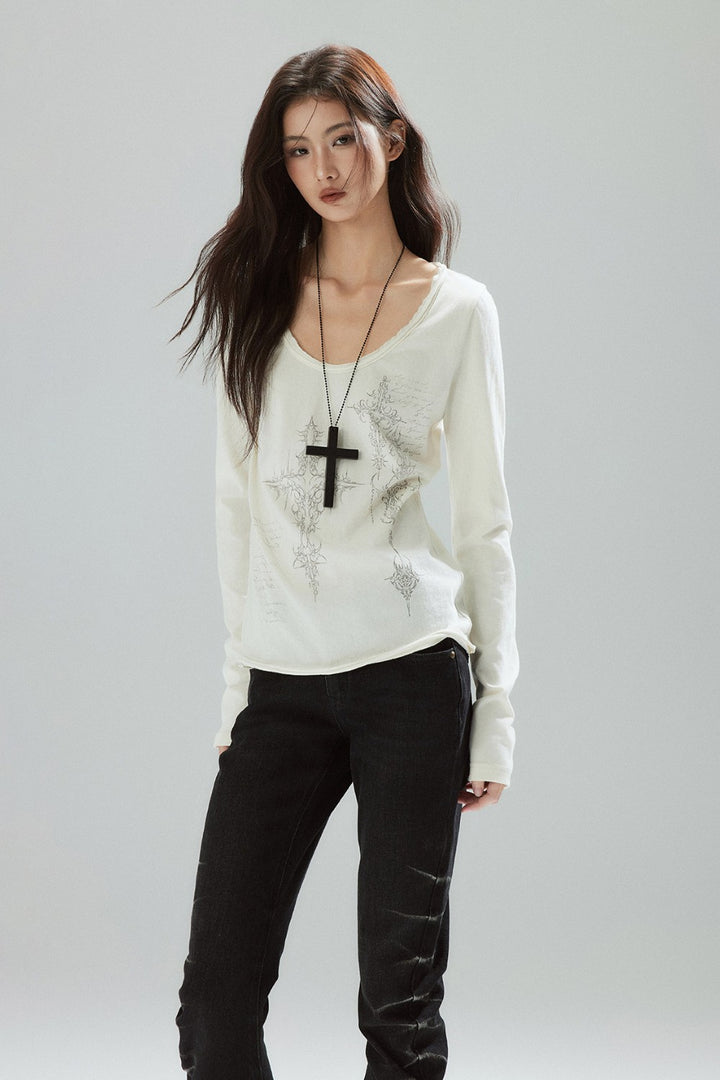 Vena Cross Print Shirt