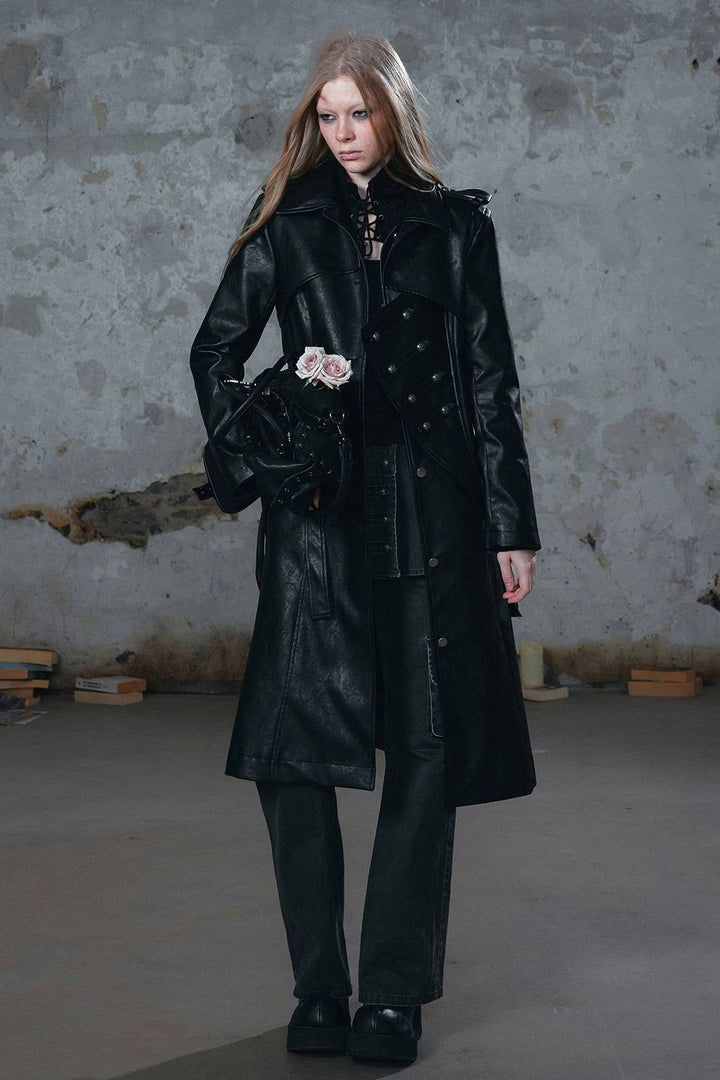 Longline Panelled Trenchcoat