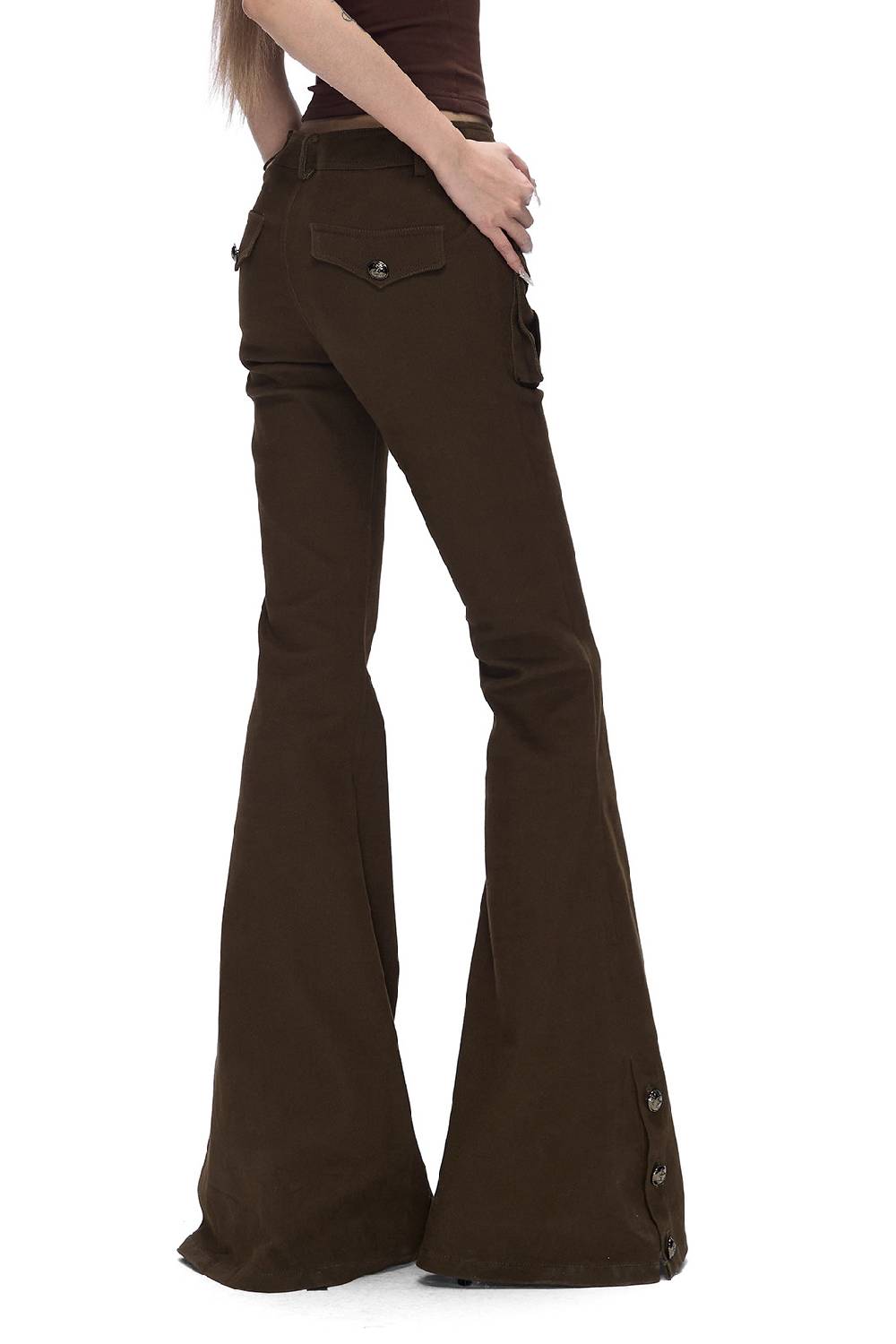 Low Rise Flare Pants