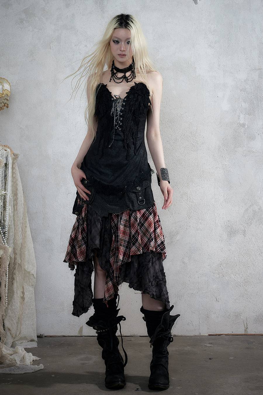 Wing Detail Corset Top