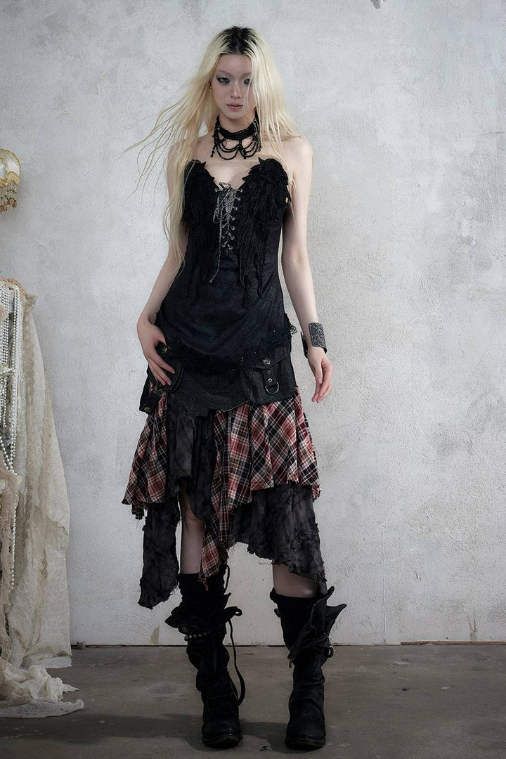 Wing Detail Corset Top