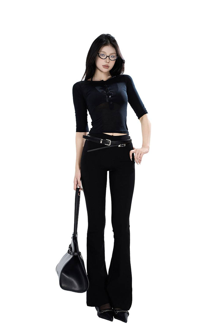 Fitted Henley Top