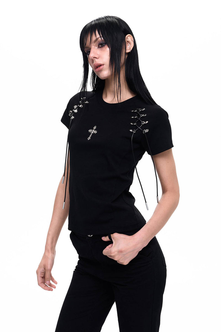 Cross Hardware Fitted Tee