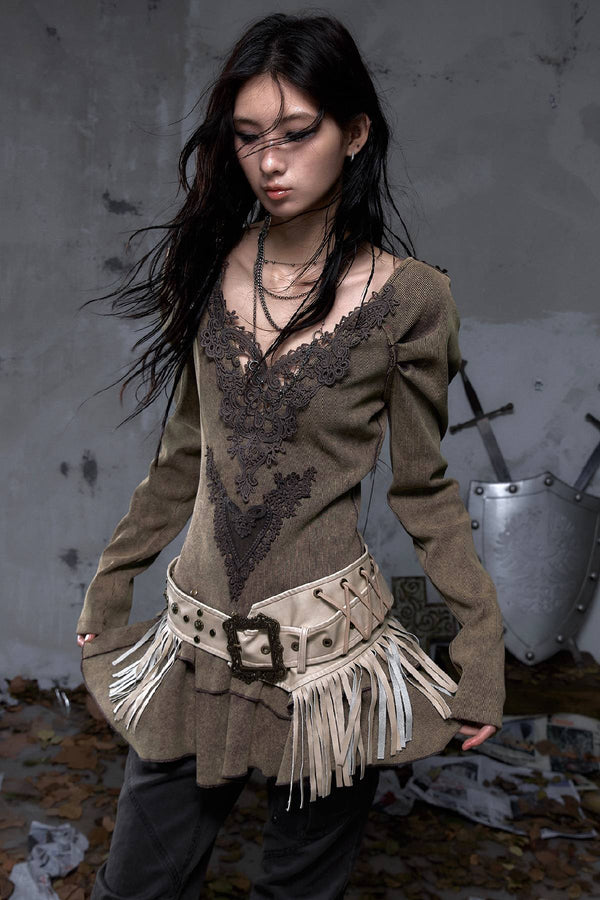 Lace Corset Mini Dress