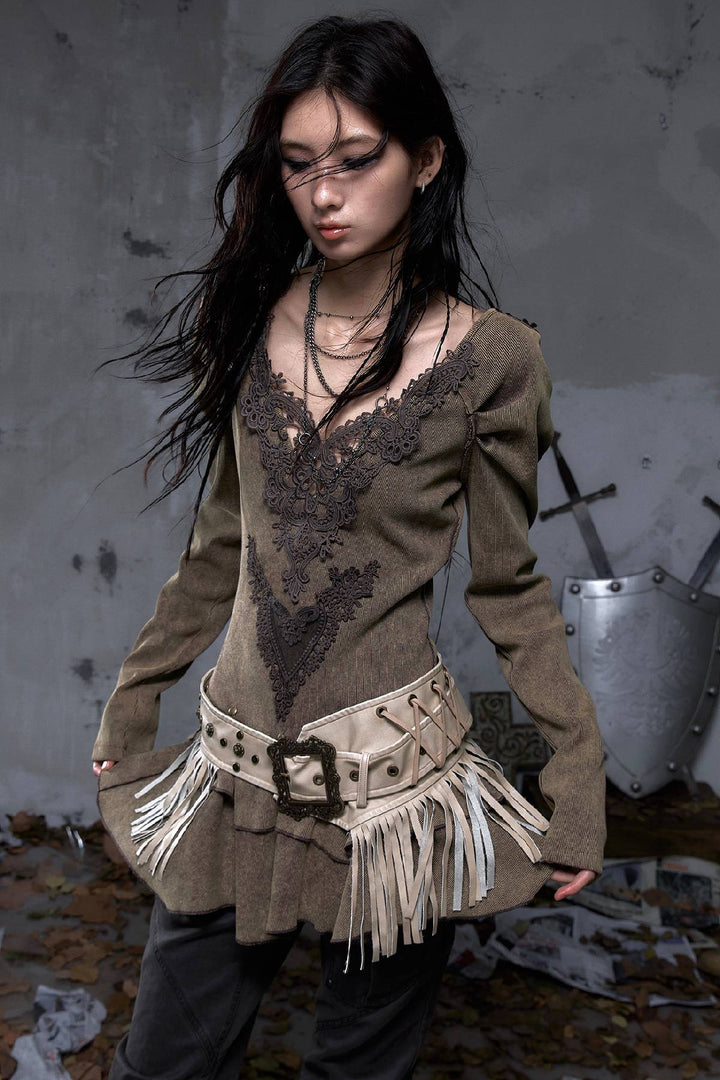 Lace Corset Mini Dress