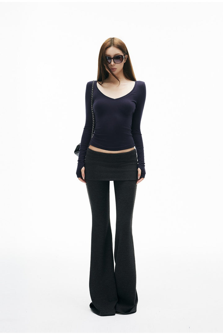 Elena Folded Flare Pants