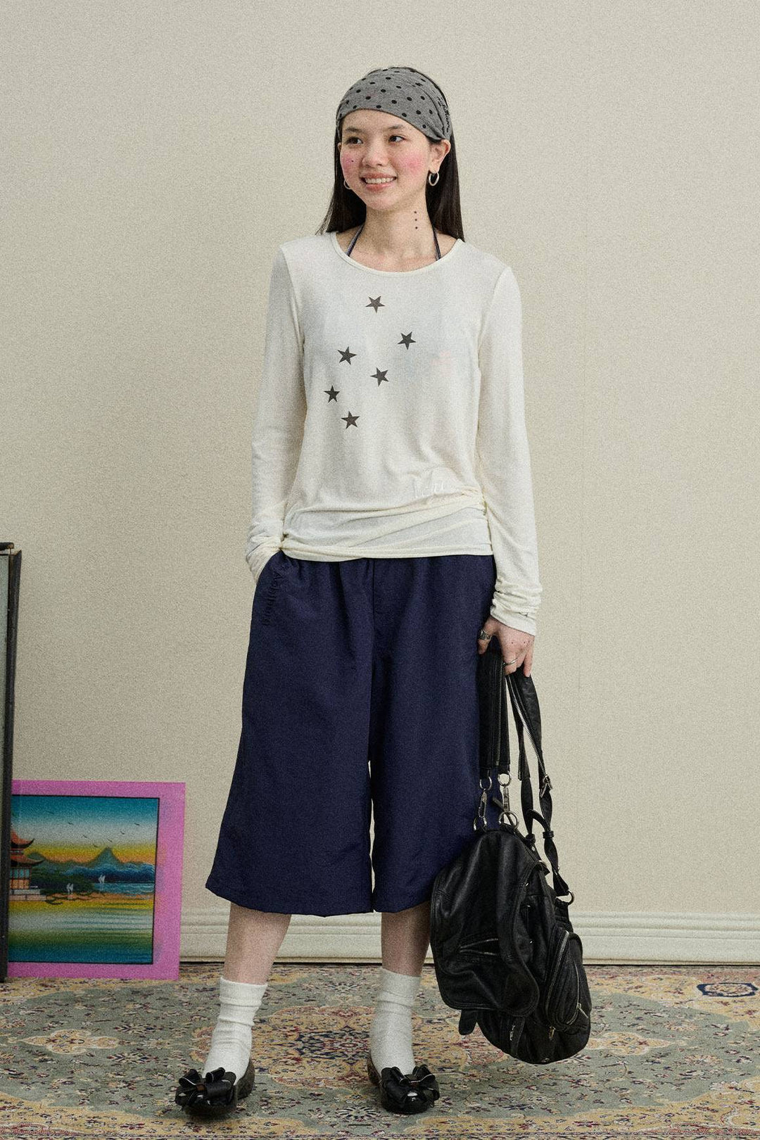 Star Line Long Sleeve Top