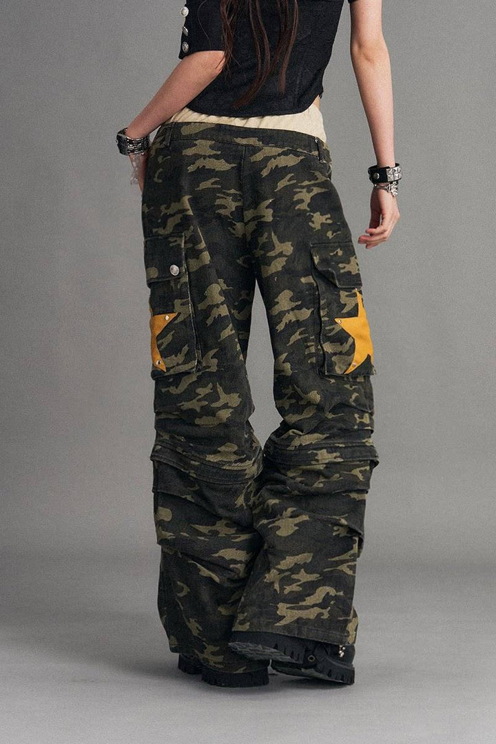 Detachable Camo Cargo Pants