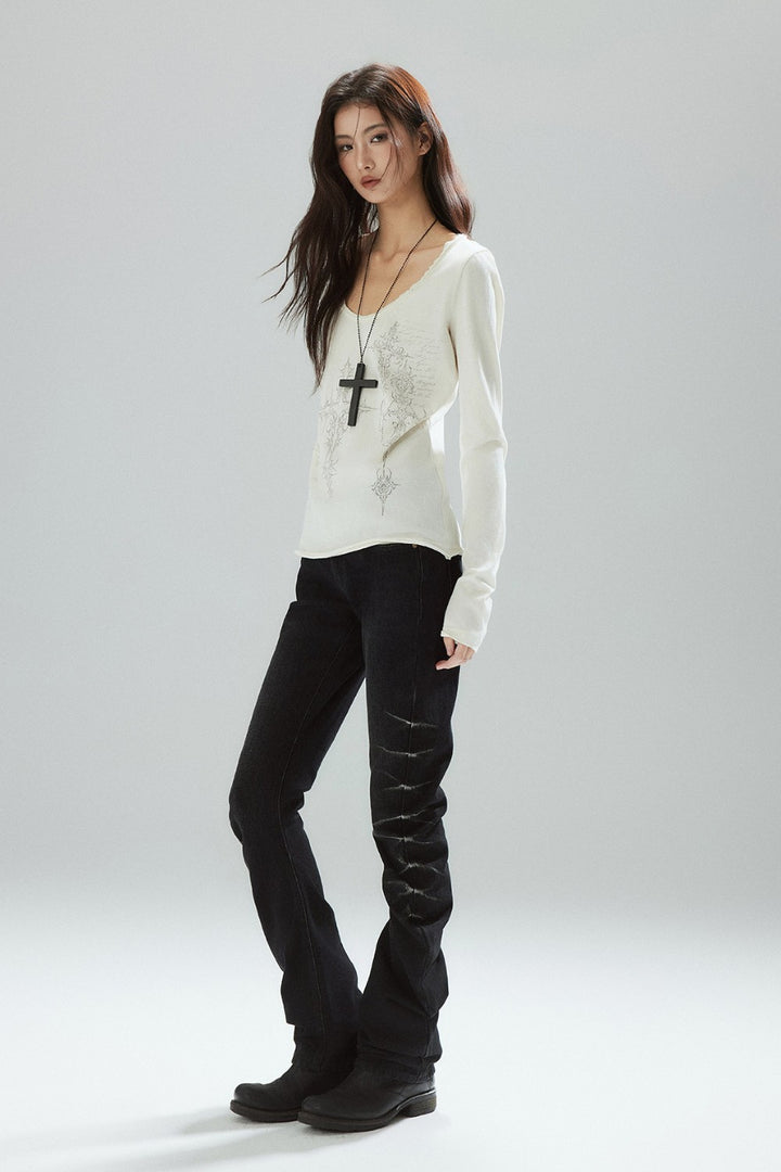 Nira Slim Ruched Jeans