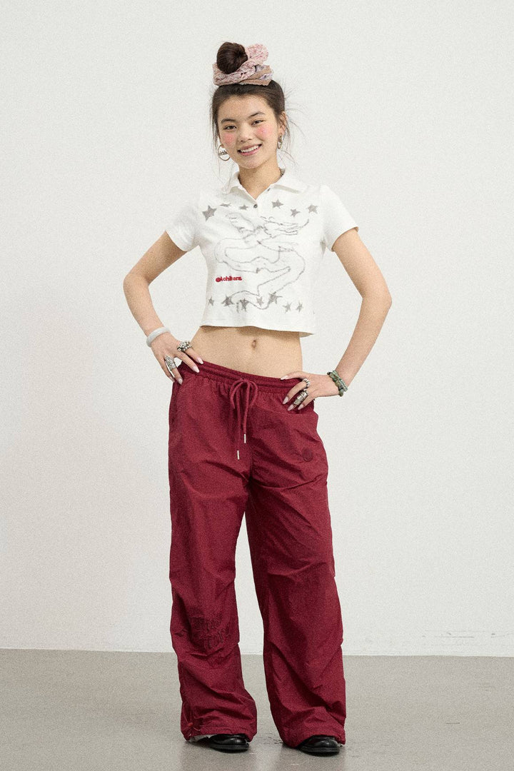 Cropped Angel Polo Shirt