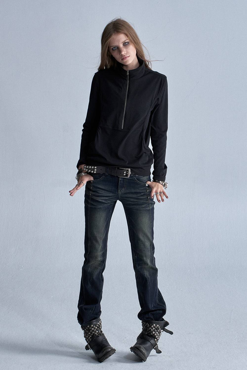 Relaxed Half Zip Top