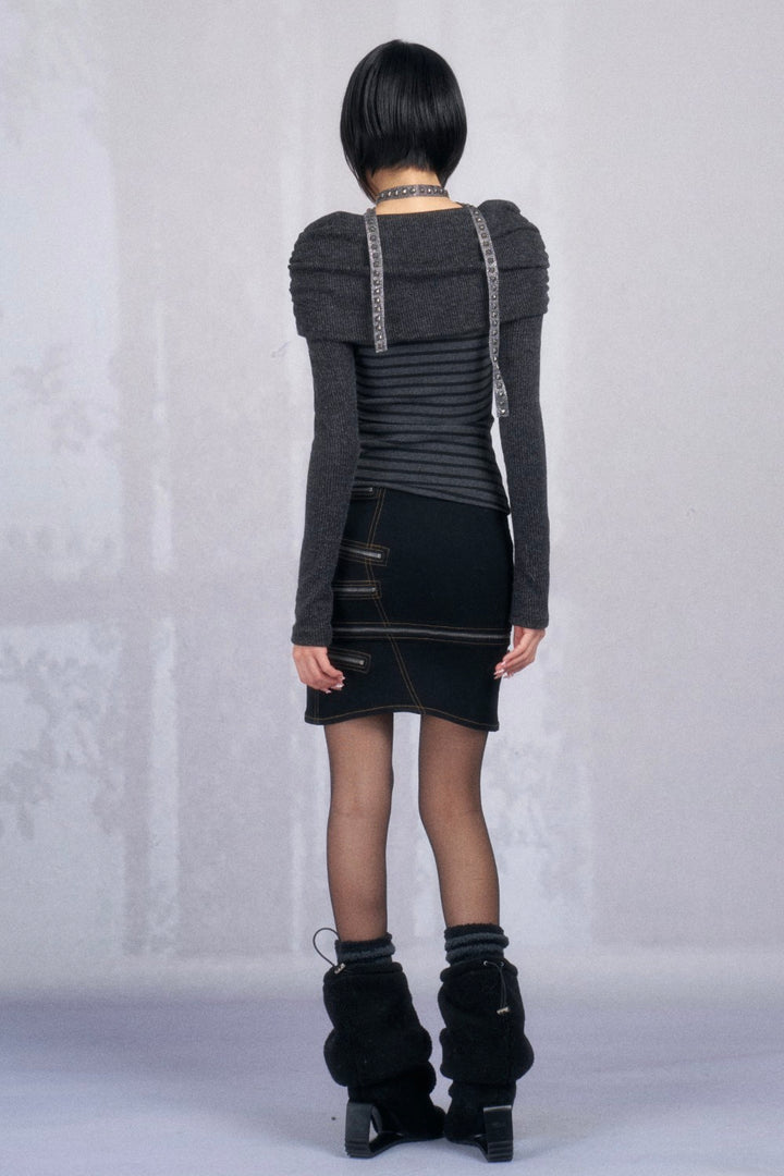 Off-Shoulder Vika Stripe Top