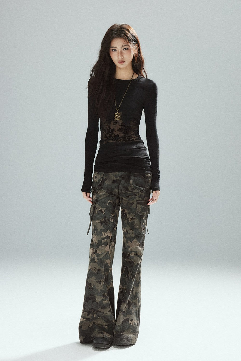Gia Lace Panel Longsleeve