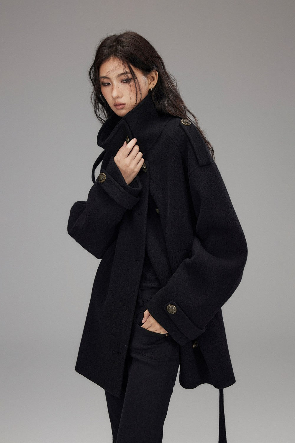 Clara Wool Belted Jacket – Pixie Rebels