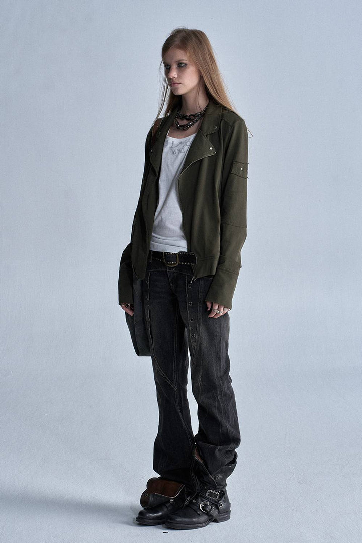 Utility Zip Moto Jacket