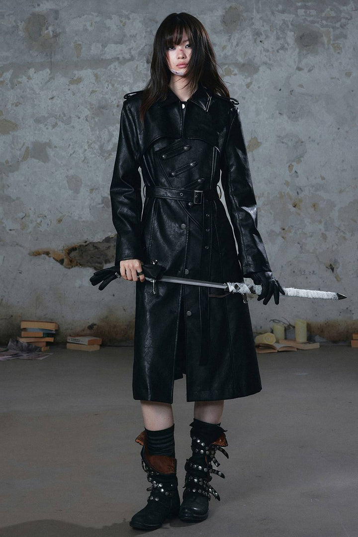 Longline Panelled Trenchcoat