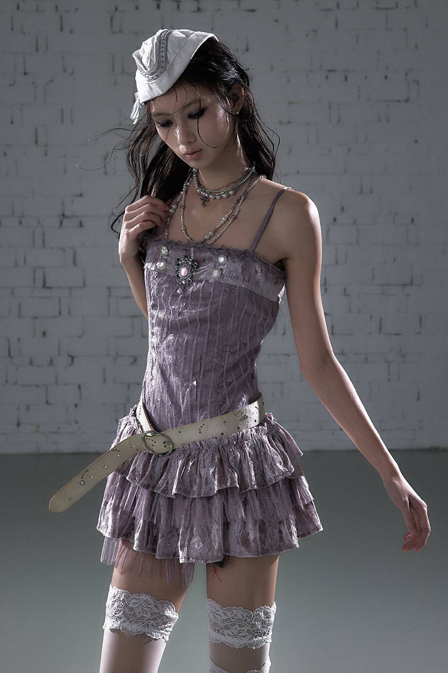 Ballet Ruffle Mini Dress