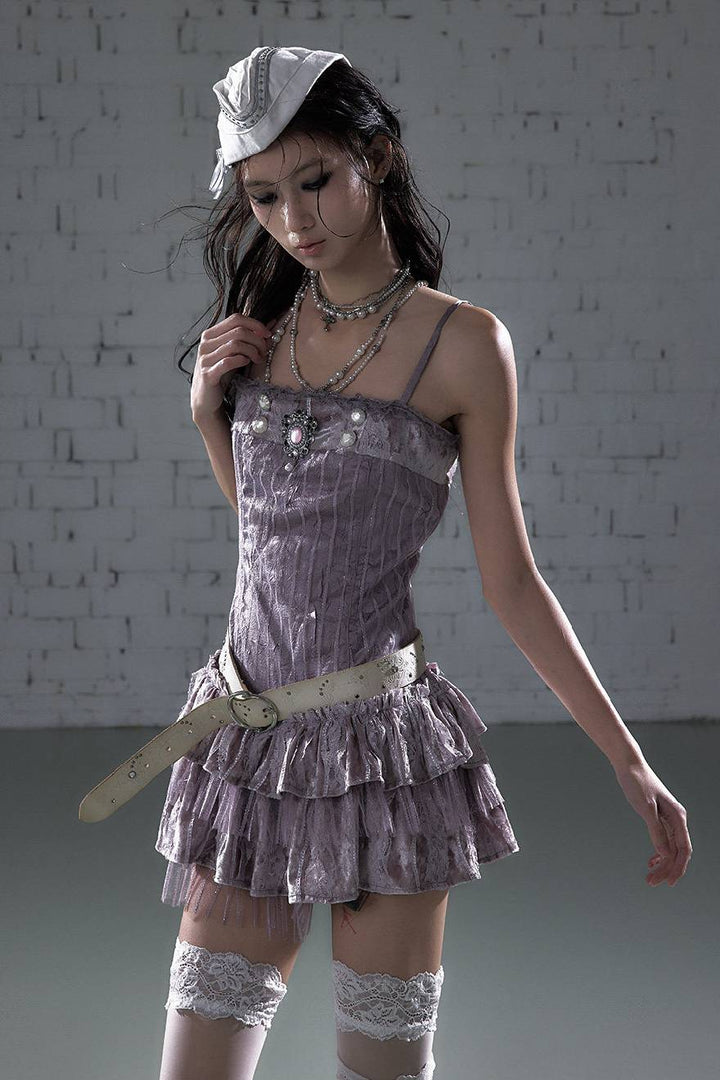 Ballet Ruffle Mini Dress