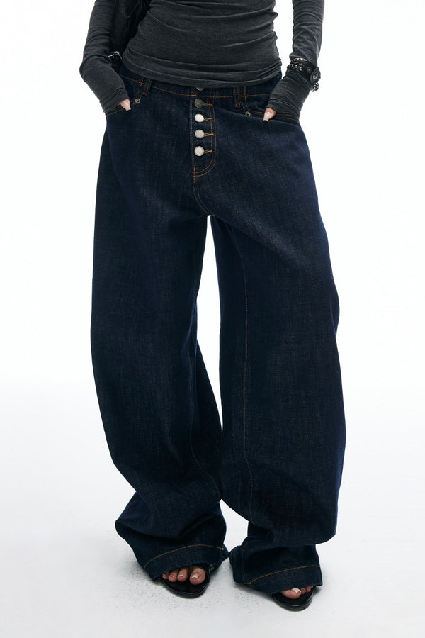 Iris Vintage Button Jeans