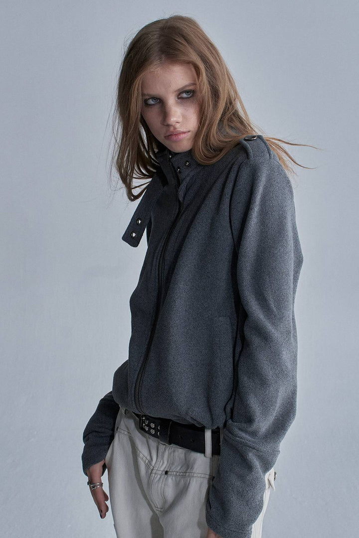 Asymmetric Fleece Jacket