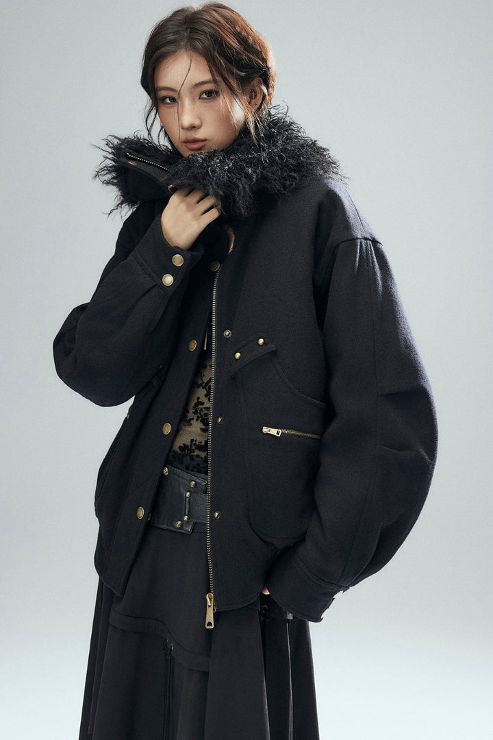 Sloane Fur Bomber Jacket