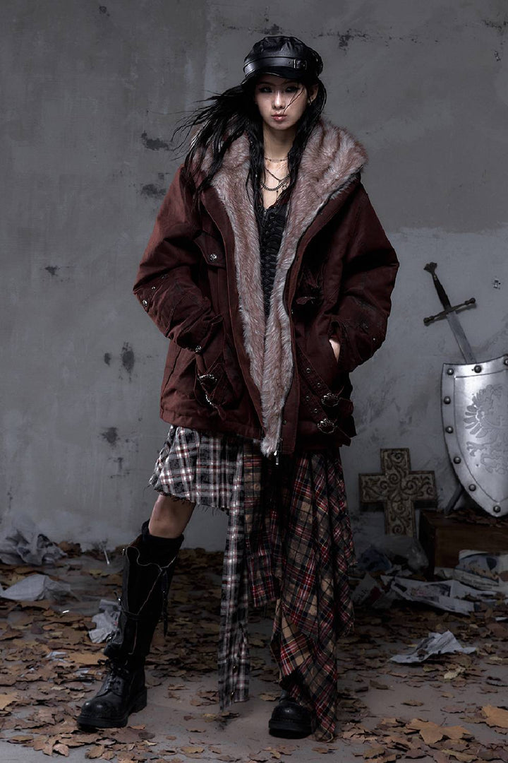 Hooded Utility Parka Coat
