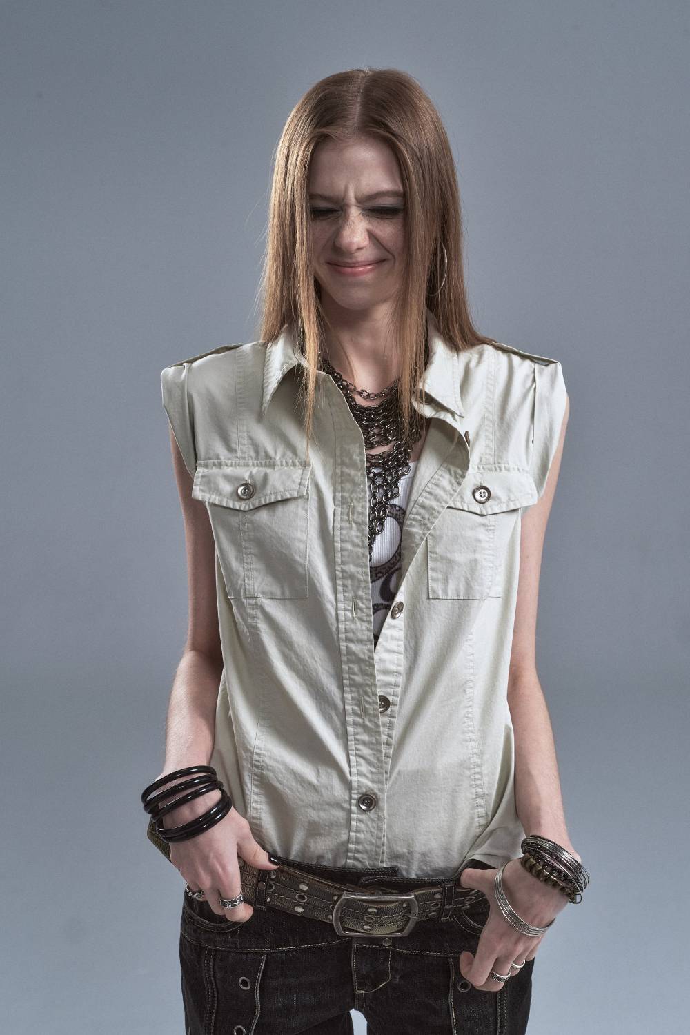 Sleeveless Utility Shirt