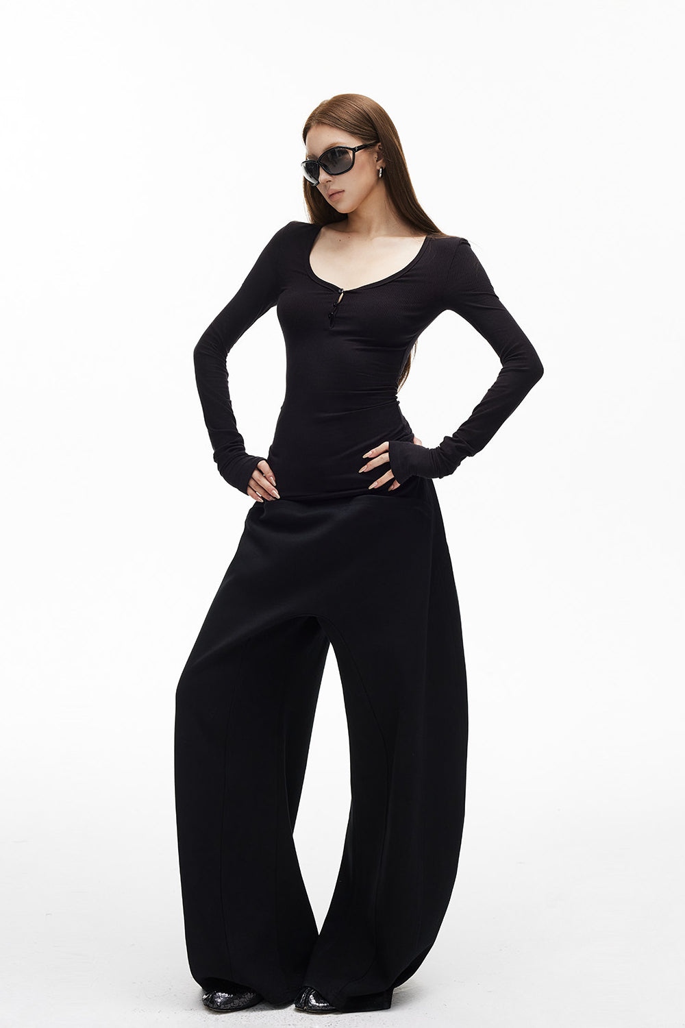 Demi Slim Henley Top