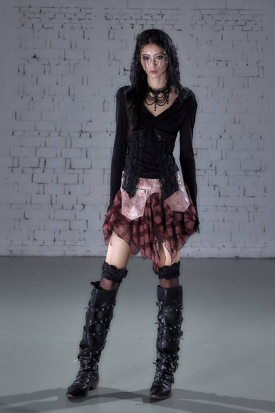 Layered Relic Mini Skirt