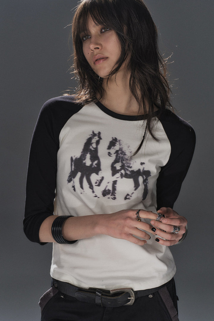 Wild Horse Raglan Shirt